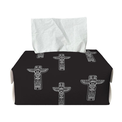 Tribal Totem Pattern Print Rectangle Tissue Box Cover