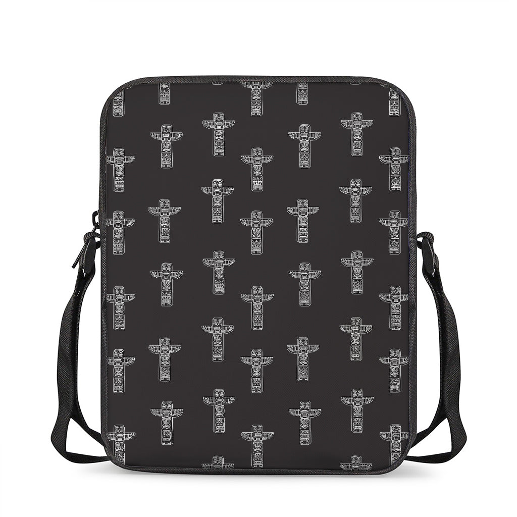 Tribal Totem Pattern Print Rectangular Crossbody Bag