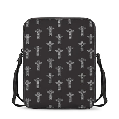 Tribal Totem Pattern Print Rectangular Crossbody Bag