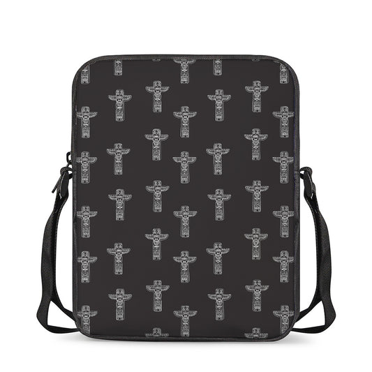 Tribal Totem Pattern Print Rectangular Crossbody Bag