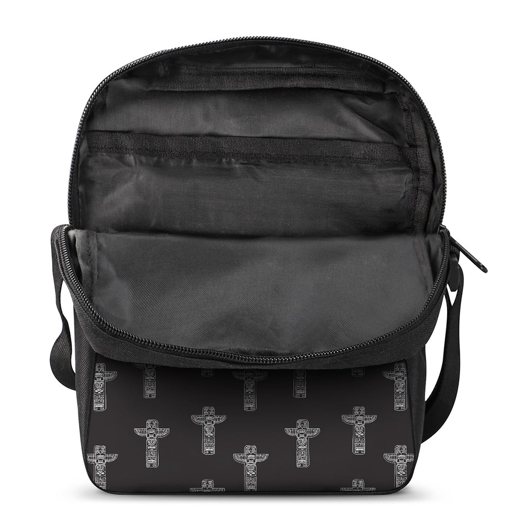 Tribal Totem Pattern Print Rectangular Crossbody Bag