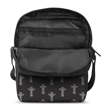 Tribal Totem Pattern Print Rectangular Crossbody Bag