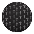 Tribal Totem Pattern Print Round Blanket