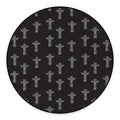 Tribal Totem Pattern Print Round Floor Mat