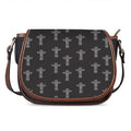 Tribal Totem Pattern Print Saddle Bag