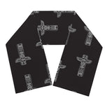 Tribal Totem Pattern Print Scarf