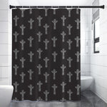 Tribal Totem Pattern Print Shower Curtain