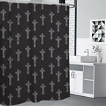 Tribal Totem Pattern Print Shower Curtain