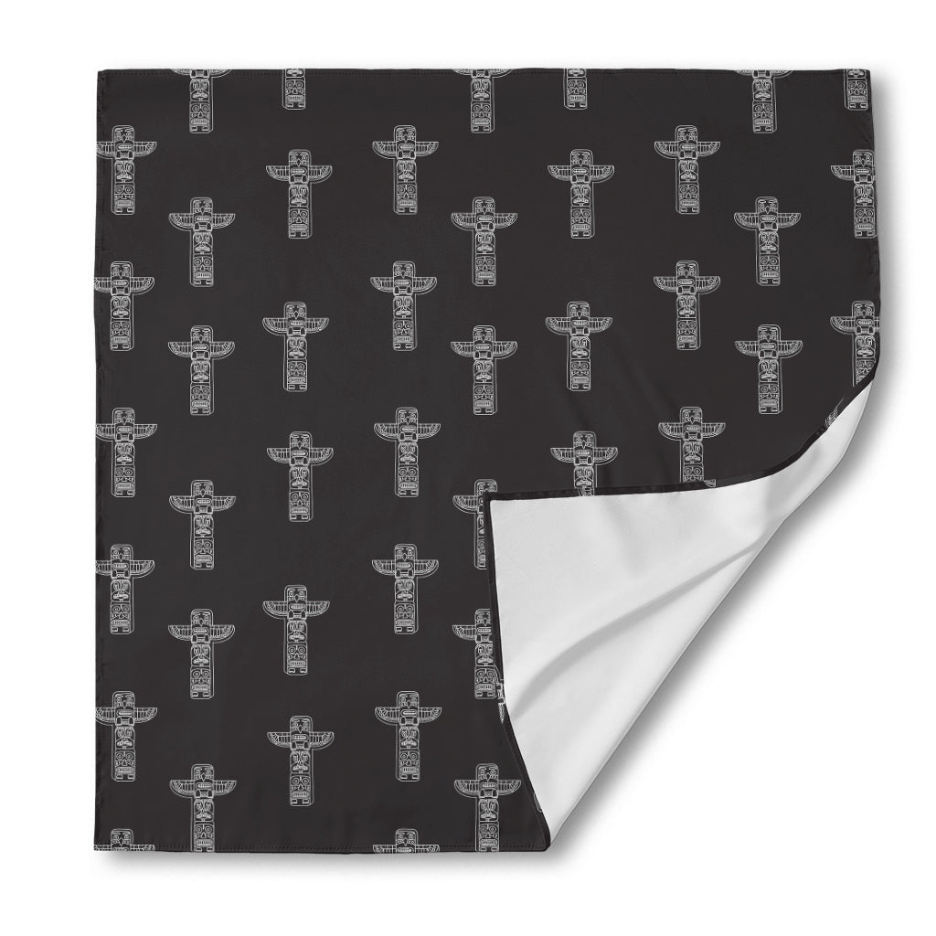 Tribal Totem Pattern Print Silk Bandana