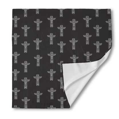 Tribal Totem Pattern Print Silk Bandana