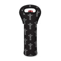Tribal Totem Pattern Print Single Neoprene Wine Tote
