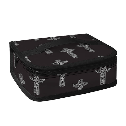 Tribal Totem Pattern Print Small Lunch Bag