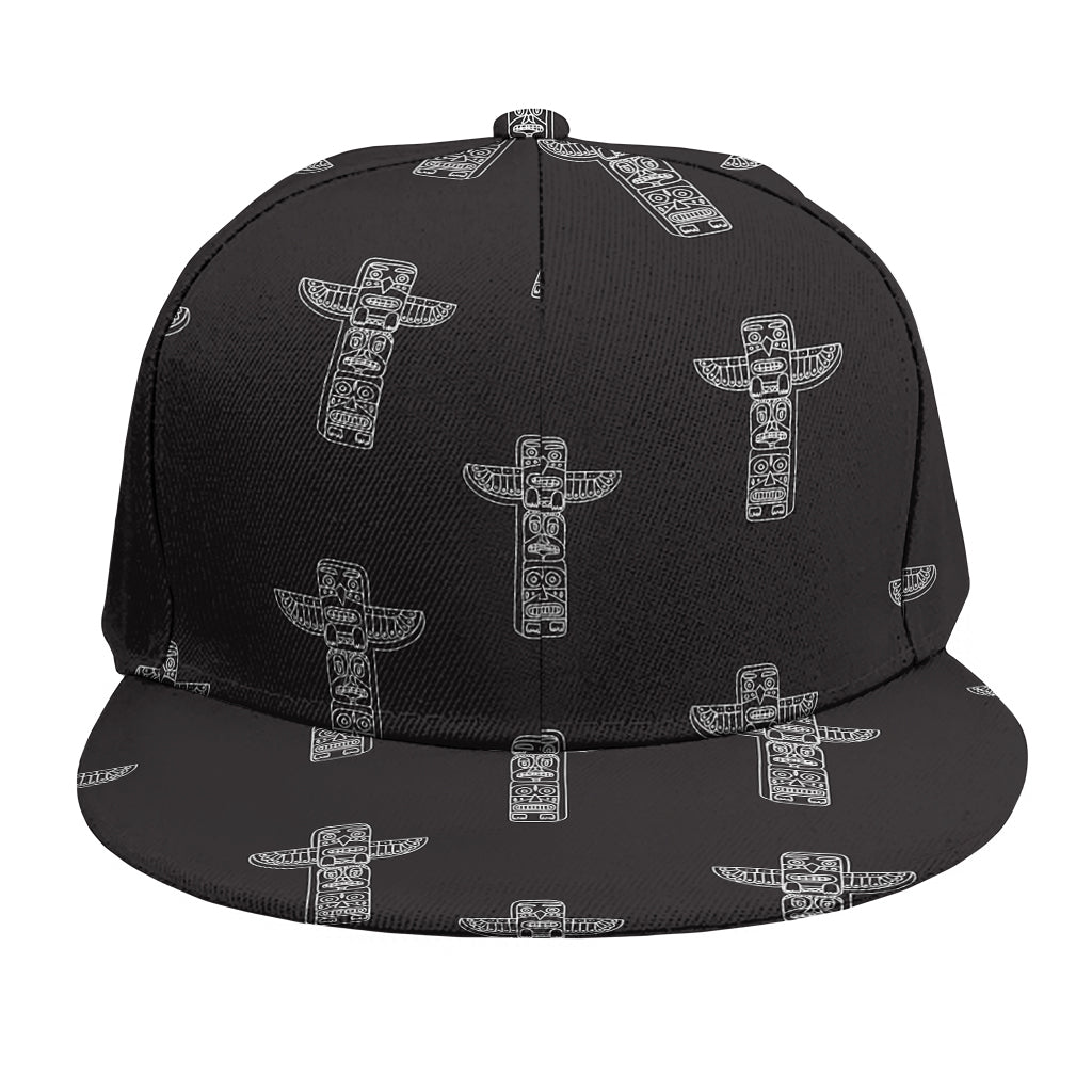 Tribal Totem Pattern Print Snapback Cap