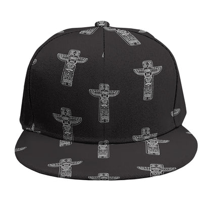 Tribal Totem Pattern Print Snapback Cap