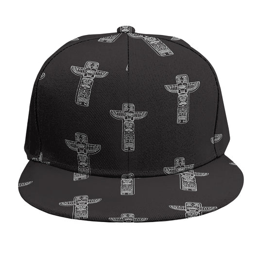 Tribal Totem Pattern Print Snapback Cap