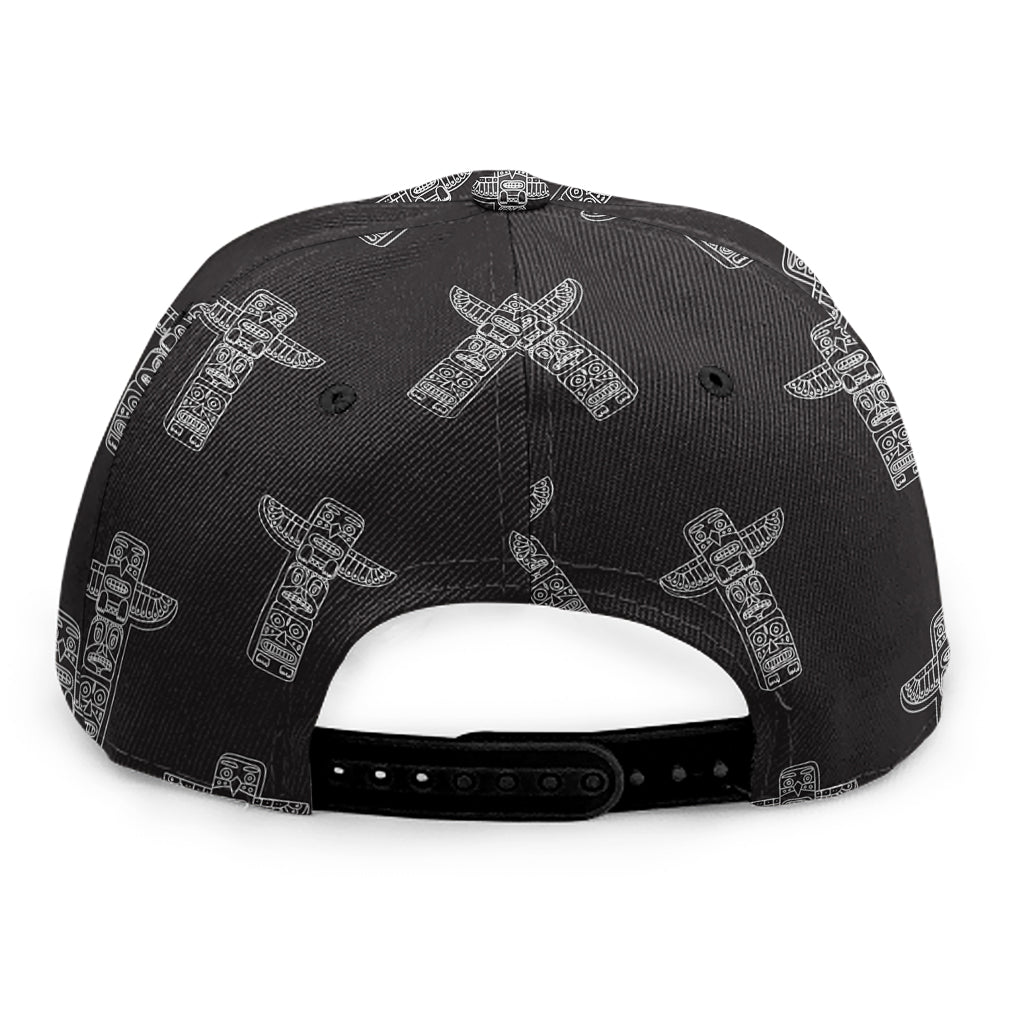 Tribal Totem Pattern Print Snapback Cap