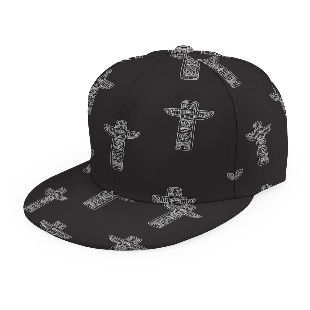 Tribal Totem Pattern Print Snapback Cap