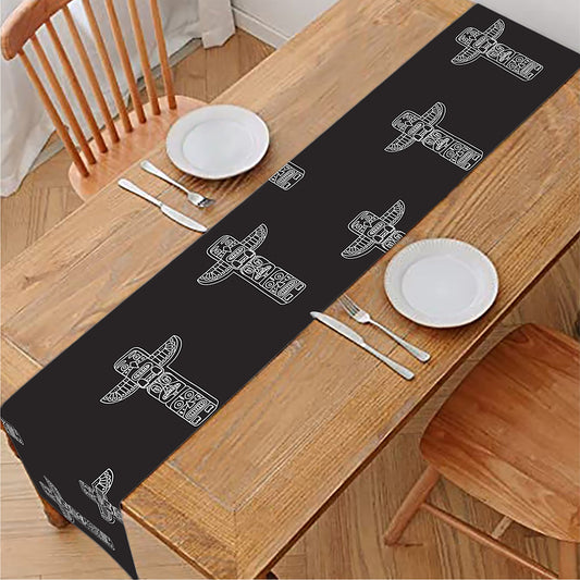 Tribal Totem Pattern Print Table Runner