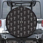 Tribal Totem Pattern Print Tire Cover With Camera Hole