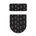 Tribal Totem Pattern Print Toilet Lid And Tank Cover Set