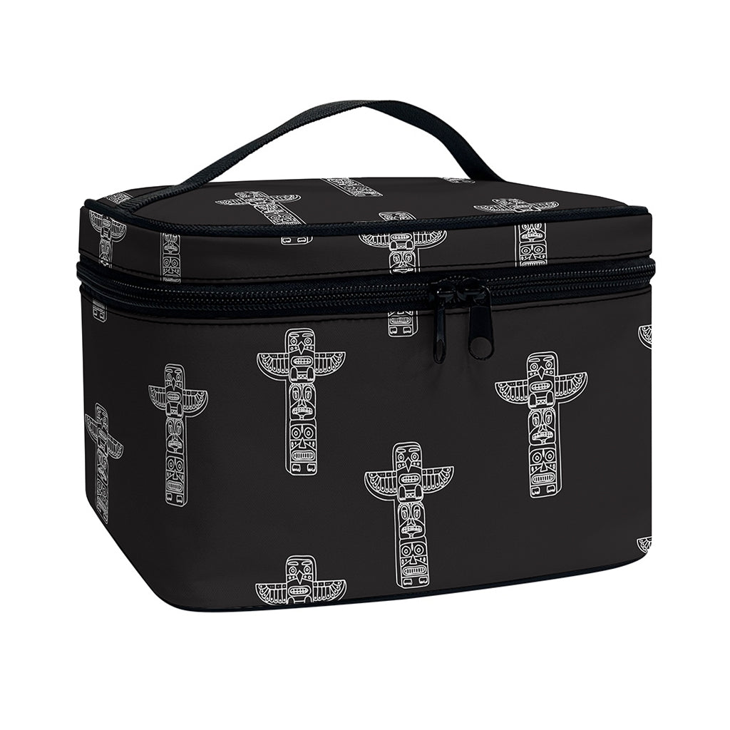 Tribal Totem Pattern Print Travel Makeup Bag