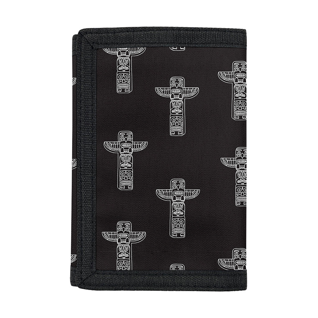 Tribal Totem Pattern Print Trifold Wallet