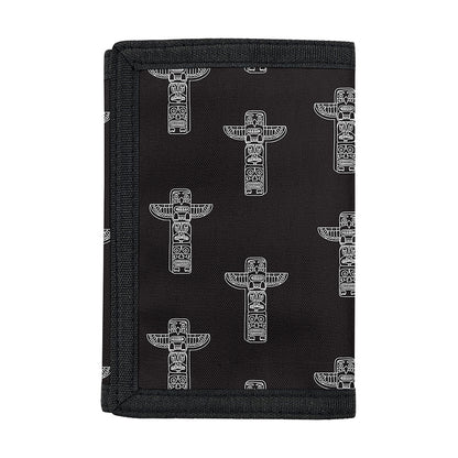 Tribal Totem Pattern Print Trifold Wallet