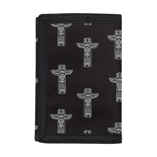Tribal Totem Pattern Print Trifold Wallet
