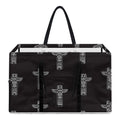 Tribal Totem Pattern Print Utility Tote Bag