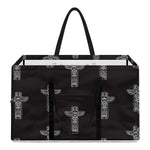 Tribal Totem Pattern Print Utility Tote Bag