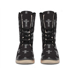 Tribal Totem Pattern Print Winter Boots