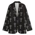 Tribal Totem Pattern Print Women's Blazer