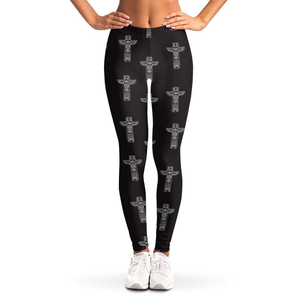 Tribal Totem Pattern Print Women's Leggings