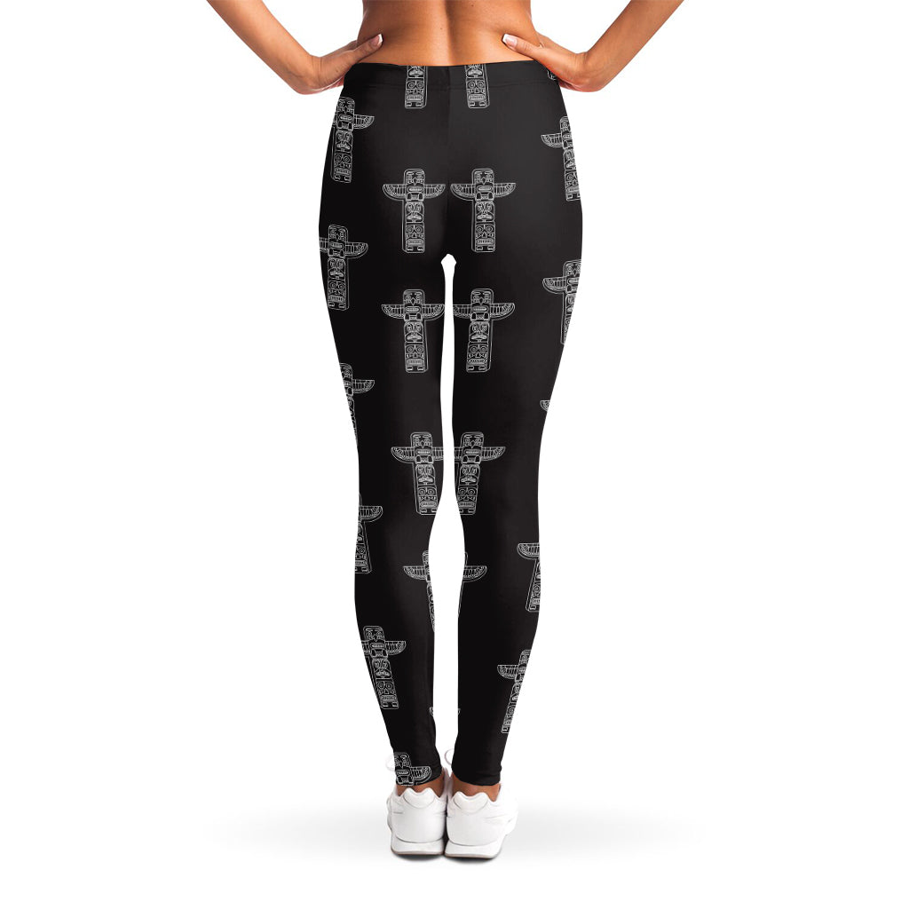 Tribal Totem Pattern Print Women's Leggings