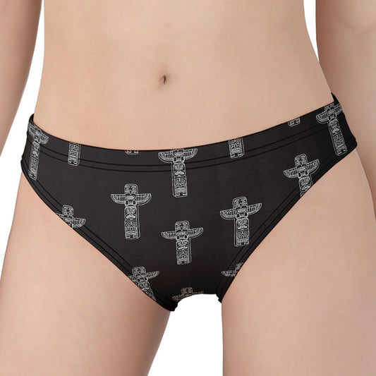 Tribal Totem Pattern Print Women's Panties