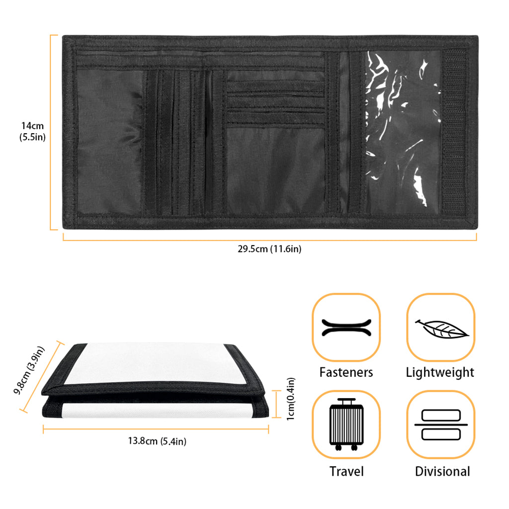 Queen Of Clubs Pattern Print Trifold Wallet