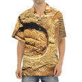 Trilobite Fossil Print Aloha Shirt