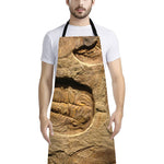 Trilobite Fossil Print Bib Apron With Pocket