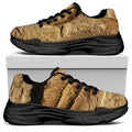 Trilobite Fossil Print Black Chunky Shoes