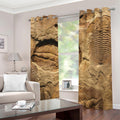 Trilobite Fossil Print Dimout Grommet Curtains