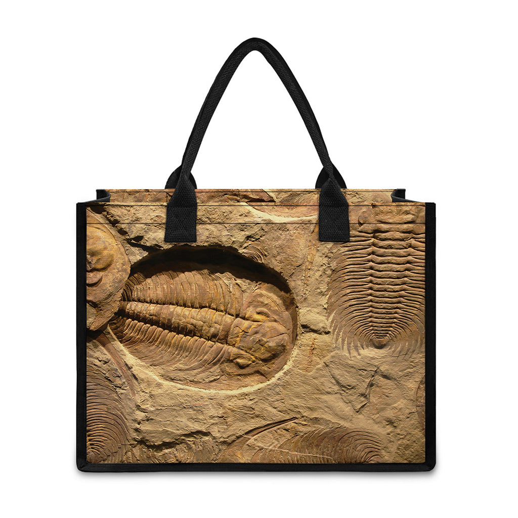Trilobite Fossil Print Canvas Tote Bag