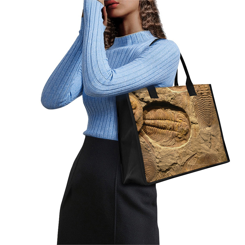 Trilobite Fossil Print Canvas Tote Bag