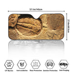 Trilobite Fossil Print Car Windshield Sun Shade