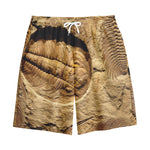 Trilobite Fossil Print Cotton Shorts
