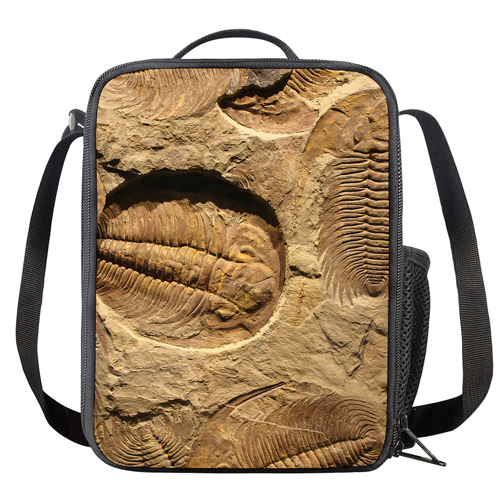 Trilobite Fossil Print Crossbody Lunch Bag