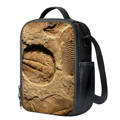 Trilobite Fossil Print Crossbody Lunch Bag