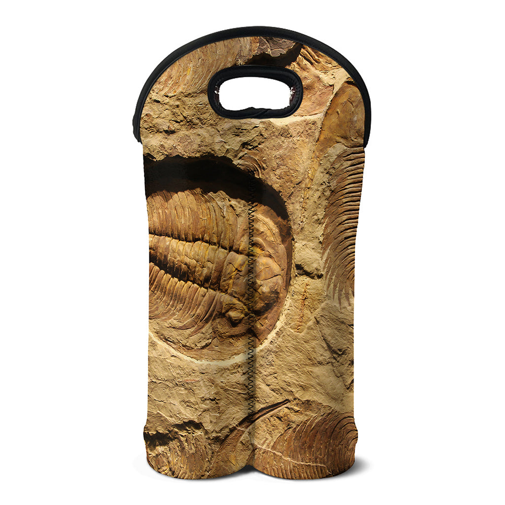 Trilobite Fossil Print Double Neoprene Wine Tote
