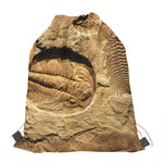 Trilobite Fossil Print Drawstring Bag