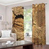 Trilobite Fossil Print Extra Wide Grommet Curtains