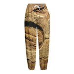Trilobite Fossil Print Fleece Lined Knit Pants
